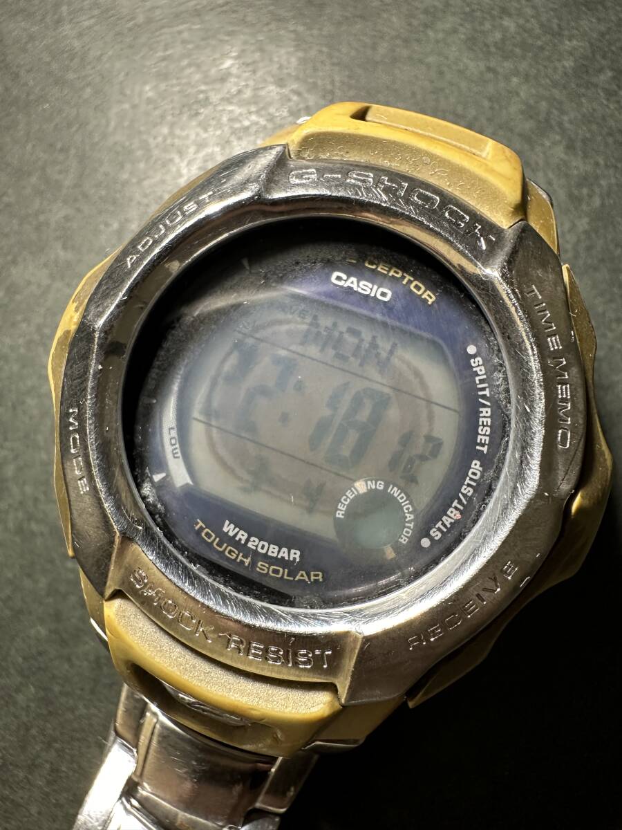★コレクター必見！！ CASIO G-SHOCK カシオ ジーショック タフソーラー メンズ 腕時計 GWー700DJ シルバー ビンテージ 時計 動作品 G287の画像1