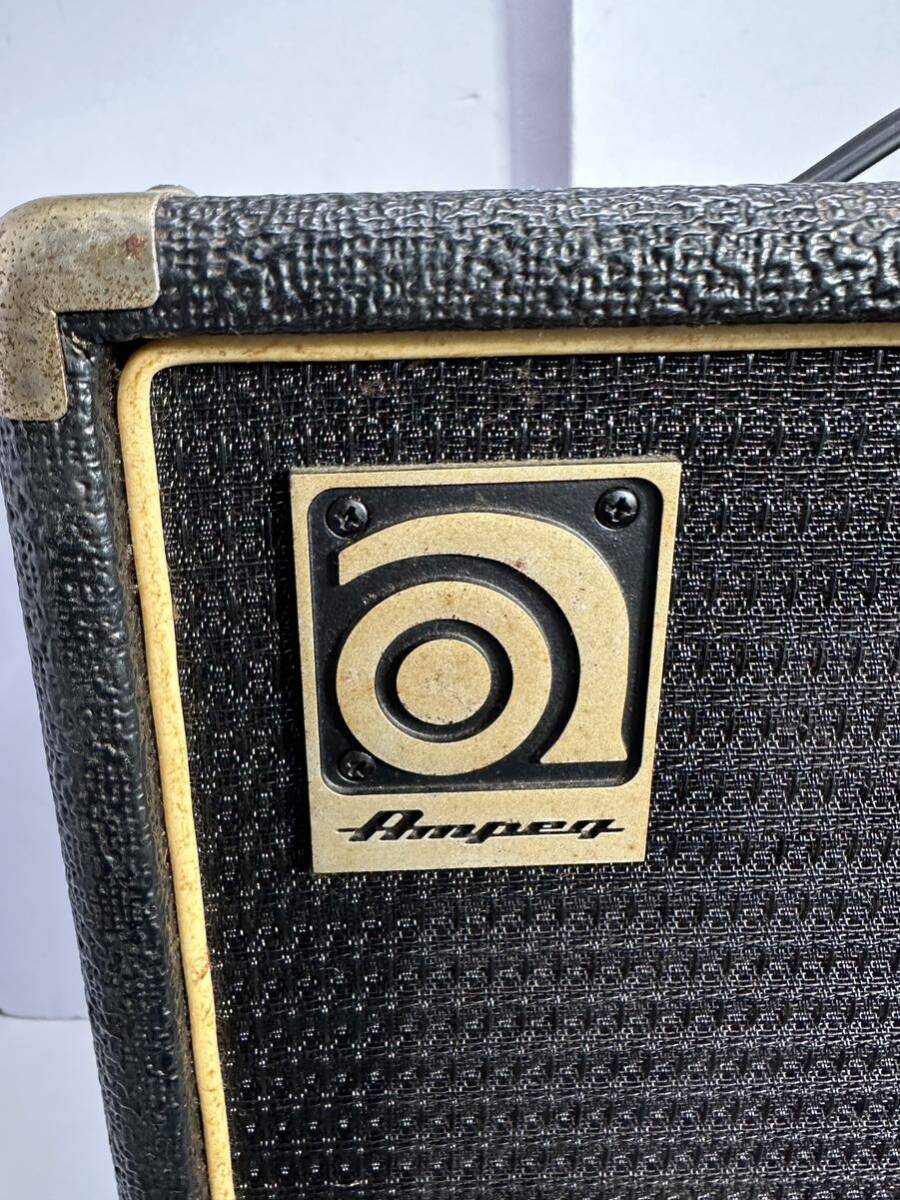 ★コレクター必見！！ Ampeg アンペグ コンポベースアンプ BA-115HPT キャスター付き 音響機器 ブラック 動作未確認 ビンテージ G479_画像2