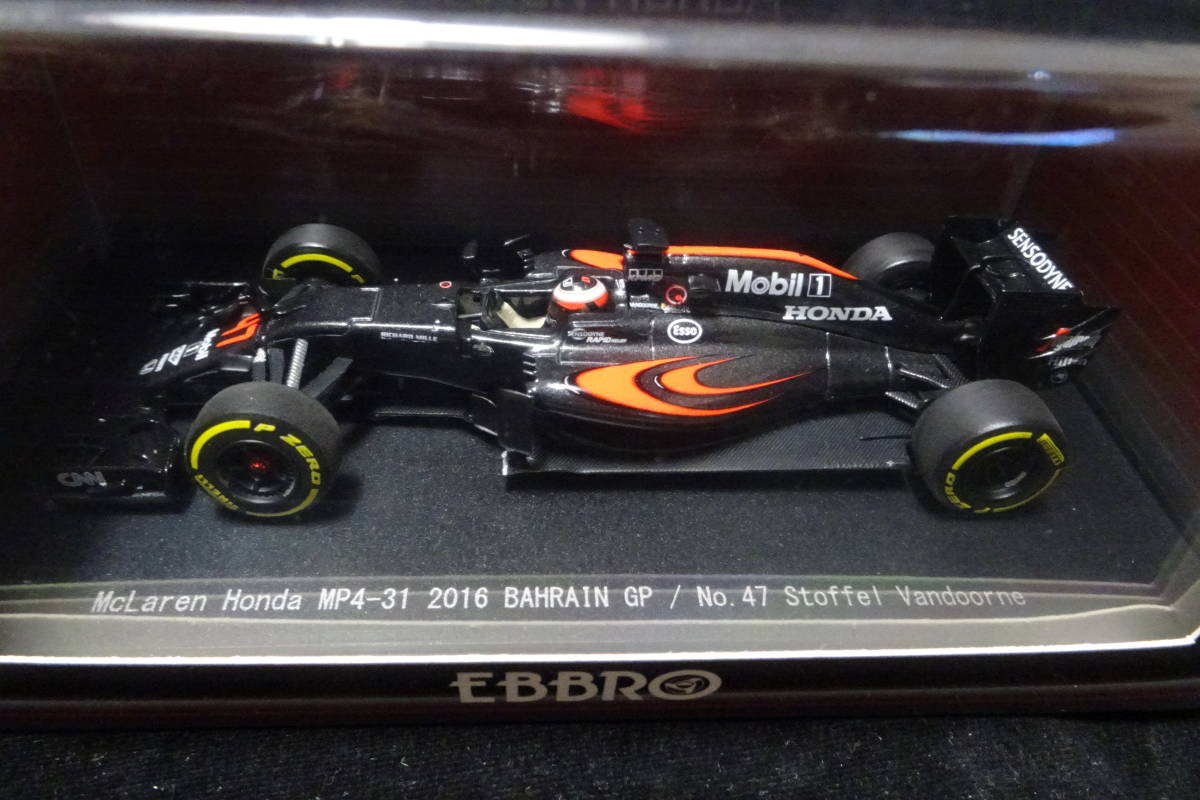 【EBBROミニカー】McLaren Honda MP4-31 2016 BAHRAIN GP / No.47 Stoffel Vandoorne (45490）マクラーレン_画像2