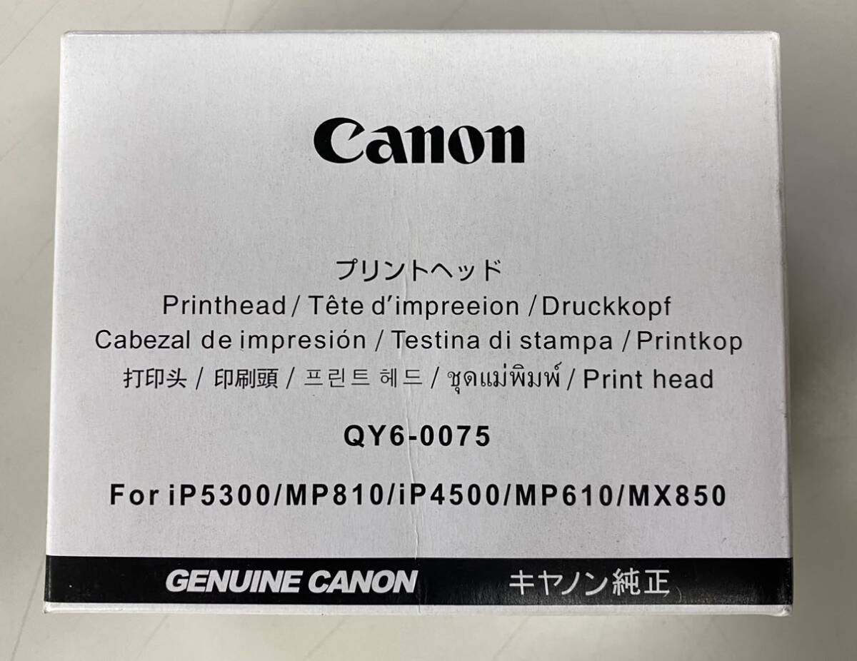 Canon キャノン純正 プリントヘッド QY6-0075 iP5300/MP810/iP4500/MP610/MX850対応_画像1