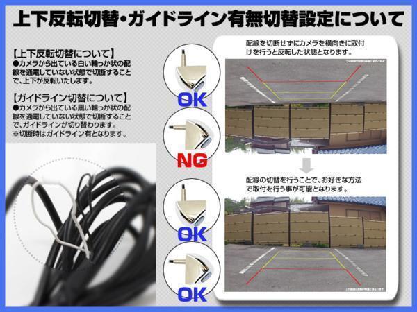 パナソニック Panasonic ジープ 海外車向/固定式バックカメラ/電源安定化アダプタ set ガイドライン 汎用 リアカメラ_画像4