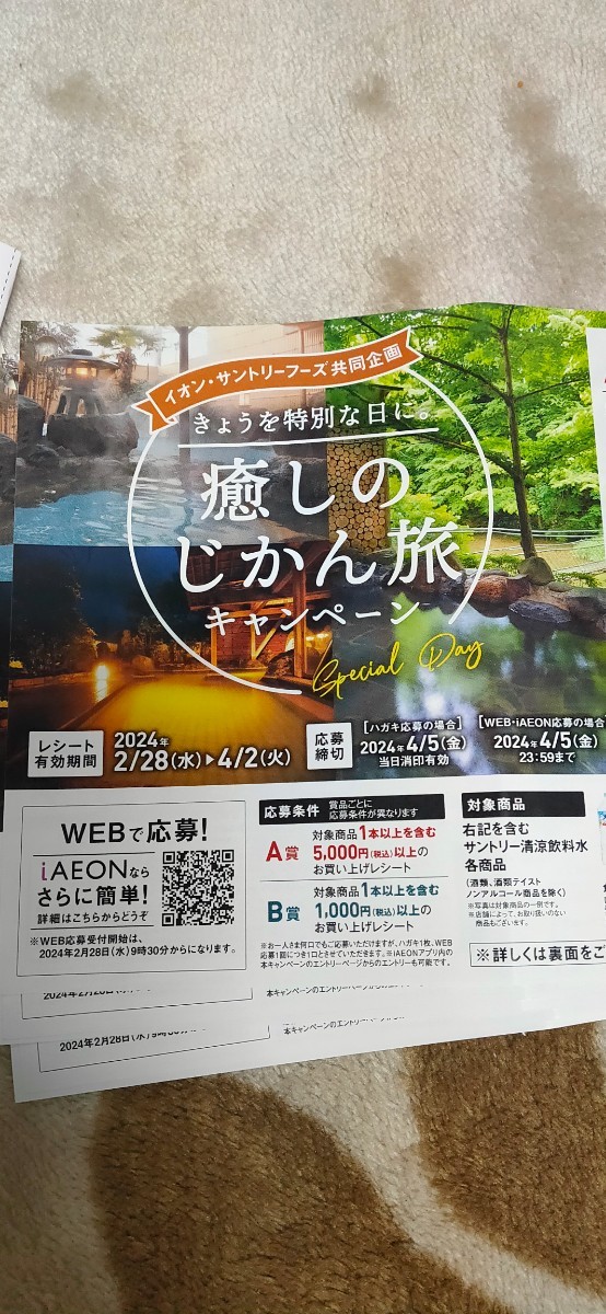 送料無料あり★レシート懸賞応募★大量当選！イオン商品券5000円分が500名様に当たる　WEB応募可 締切4/5_画像2