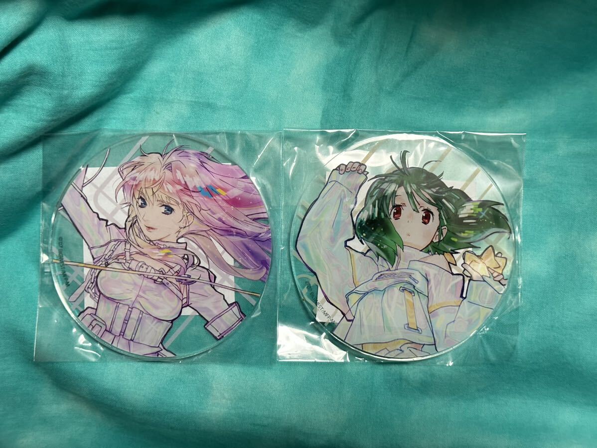  new goods Macross super space-time festival Anne call Macross F Frontier sheliru*no-m+ Ran ka* Lee acrylic fiber Coaster 