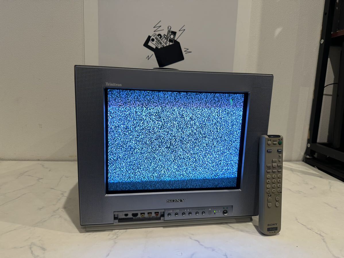 【中古】14インチ ブラウン管テレビ SONY ソニー KV-14DA1 Trinitron トリニトロン カラー TVリモコン付き 映像機器 【札TB02】_画像1