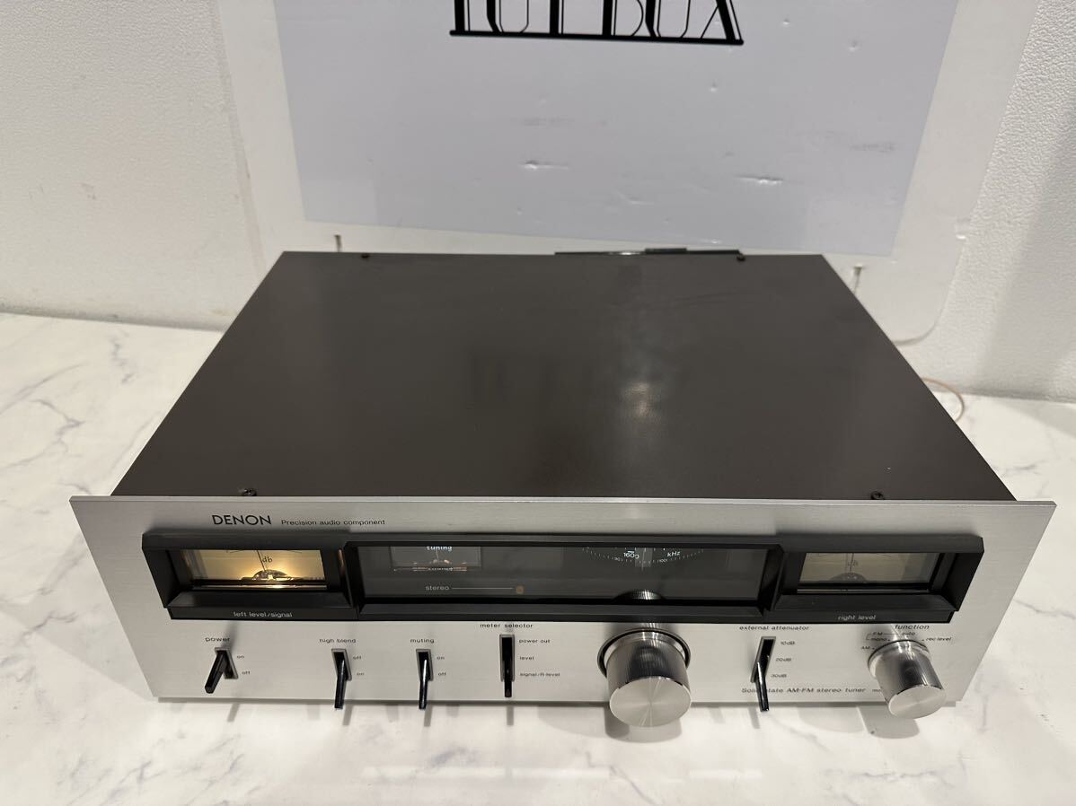 【美品】FM/AMチューナー DENON デノン TU-501 Solid State AM-FM stereo tuner 音響機器 オーディオ 【札TB02】_画像3