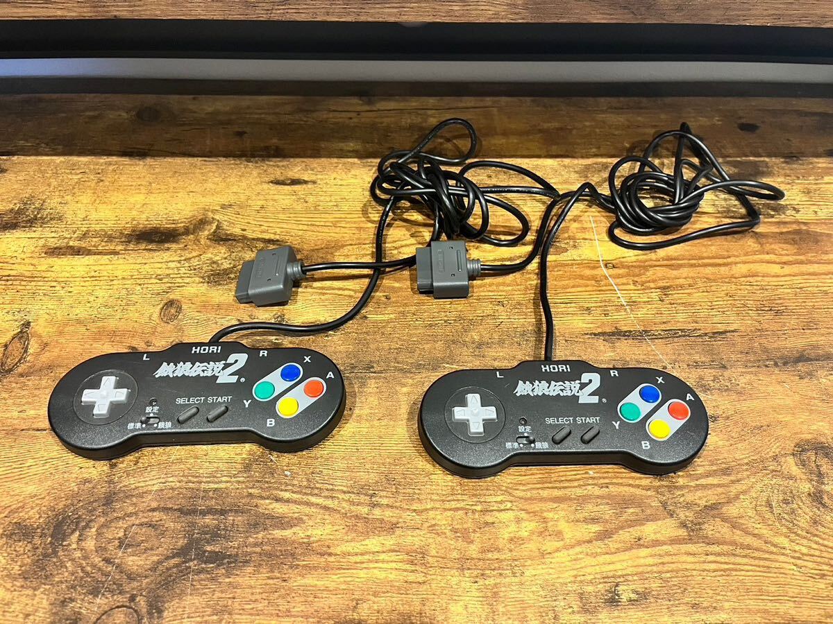 【中古】スーパーファミコン用コントローラー HORI ホリ HSG-07 餓狼伝説2コマンダー SFC レトロゲーム【札TB02】_画像1