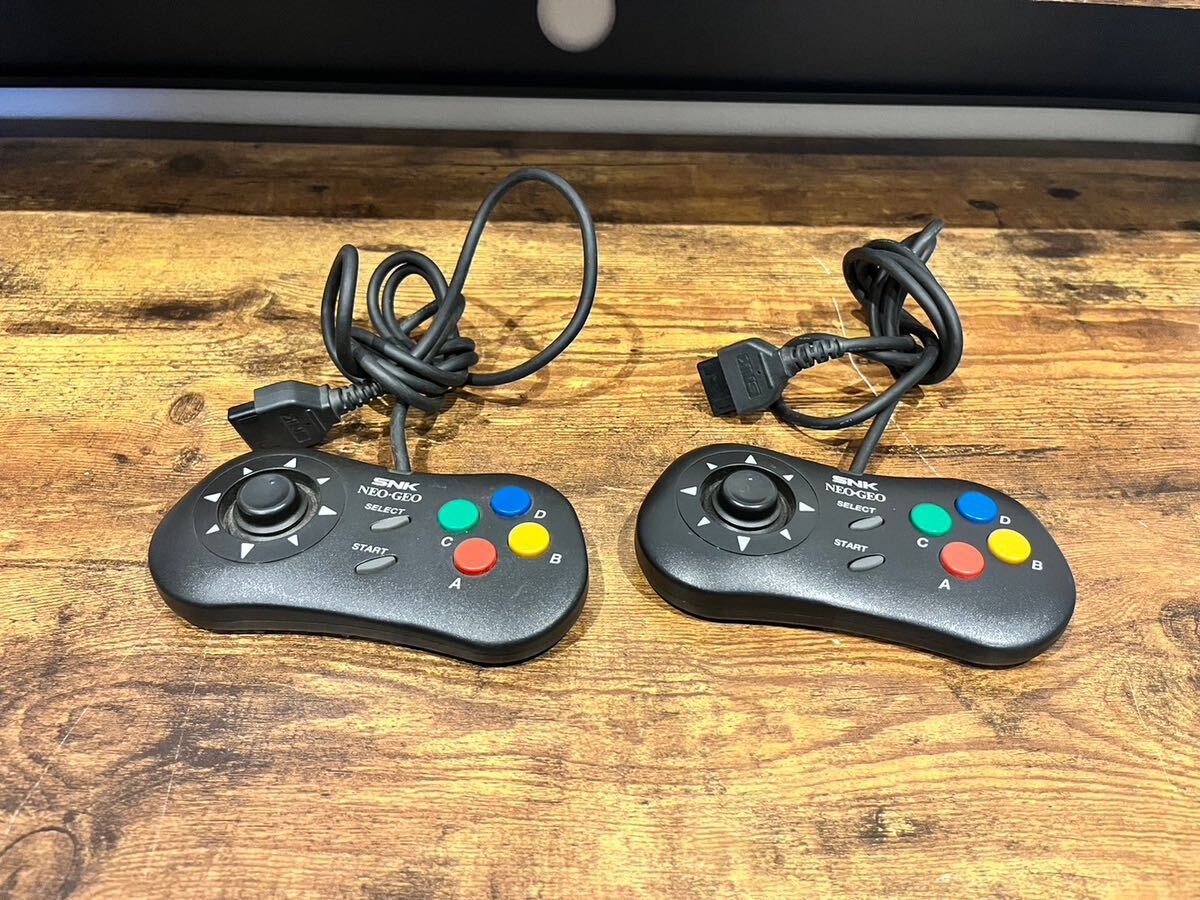 【中古】SNK NEO GEO CD コントローラー 2個セット ネオジオ コントロールパッド CONTROLLER 【札TB02】