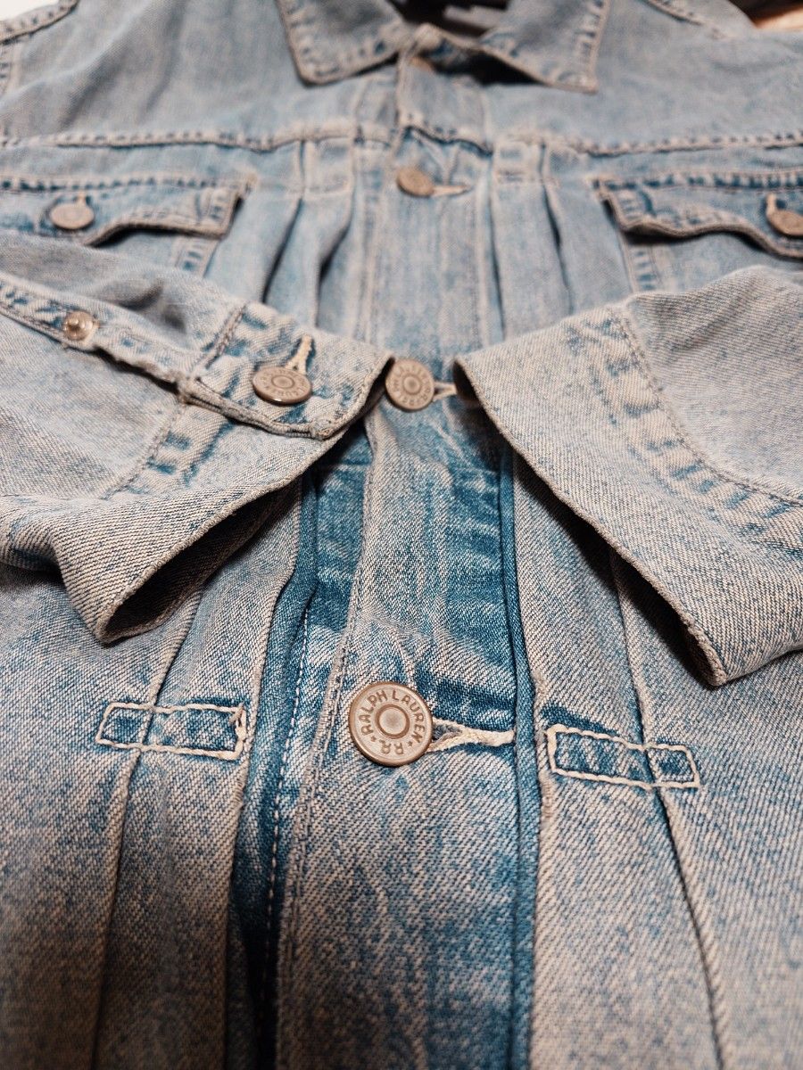 RRL 90s 三ツ星タグ デニムジャケット ジャケット L 2nd RRL 90s 三ツ星タグ デニムジャケット ジャケット L 2nd