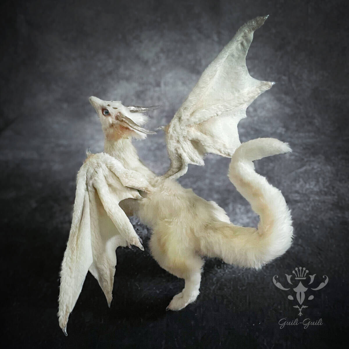 *guili-guili* プチドラゴン（夜空） / フル可動アートドール  架空生物 幻獣 ハンドメイド ぬいぐるみ artdoll dragon の画像5