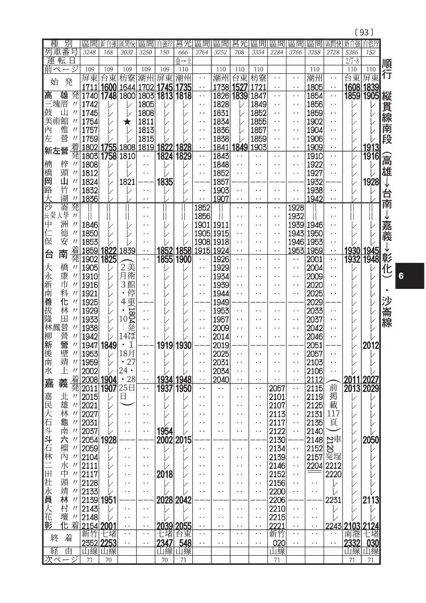 袖珍台湾時刻表 Vol.8 2024年2月号 [12/20改正ダイヤ]_画像5