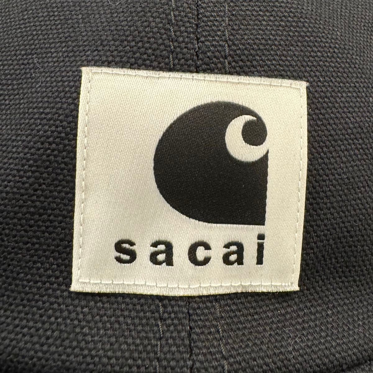 24SS Sacai Carhartt WIP Duck Cap サカイ カーハート キャップ  黒 ブラック