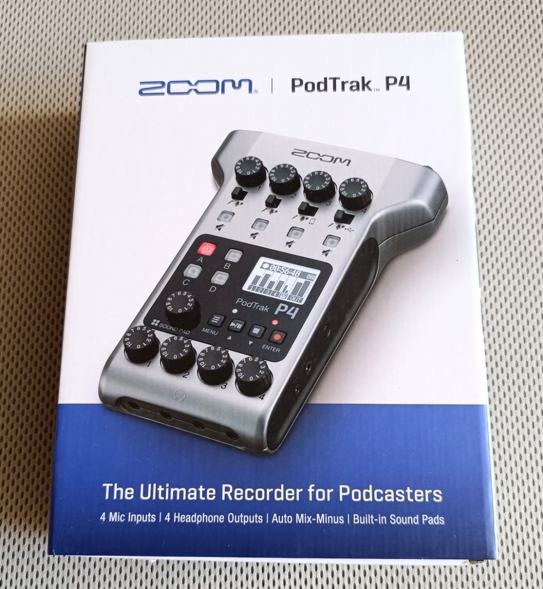 【最終値下げ】【新品未使用】ZOOM ズーム / PodTrak P4 ポッドキャスト用ポータブルレコーダー