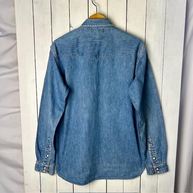 sh 649 80s~90s JOHNBULL ウエスタンデニムシャツ M~L sh 649 80s~90s JOHNBULL ウエスタンデニムシャツ M~L