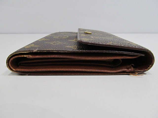 1円  ルイ・ヴィトン 三つ折財布 モノグラム ポルトトレゾ M61202の画像4