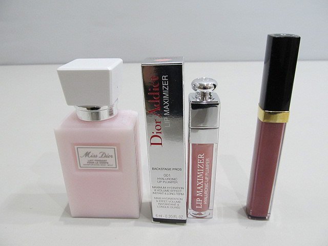 1 jpy Christian * Dior body milk lip gloss Chanel lip gloss 3 point together 