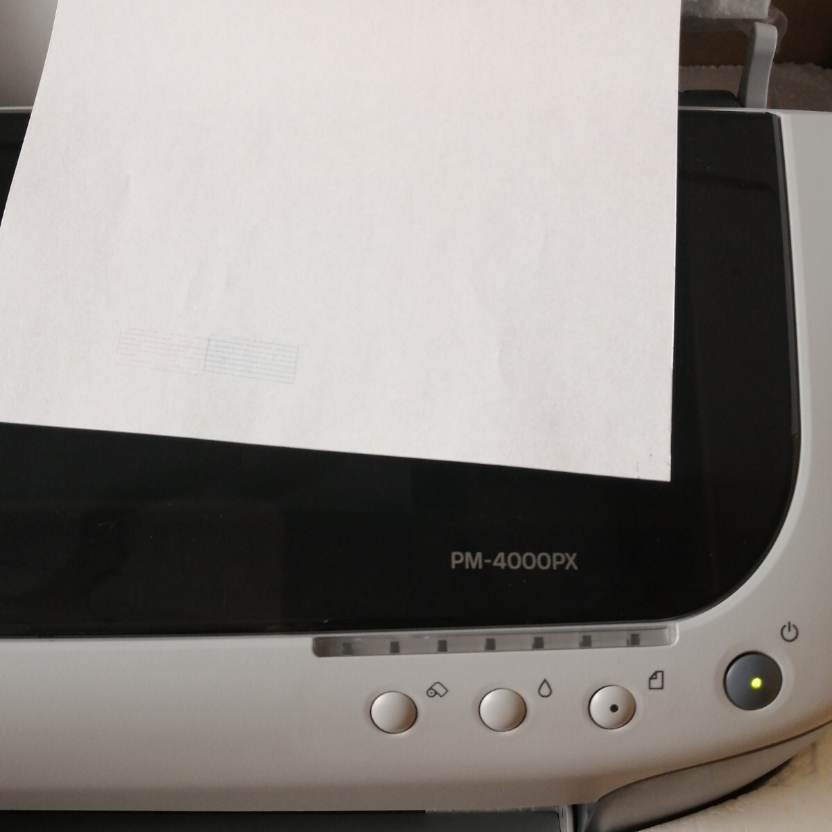 即日支払いのみ EPSON カラリオ PM-4000PX ノズルチェックパターン印刷確認済_画像3