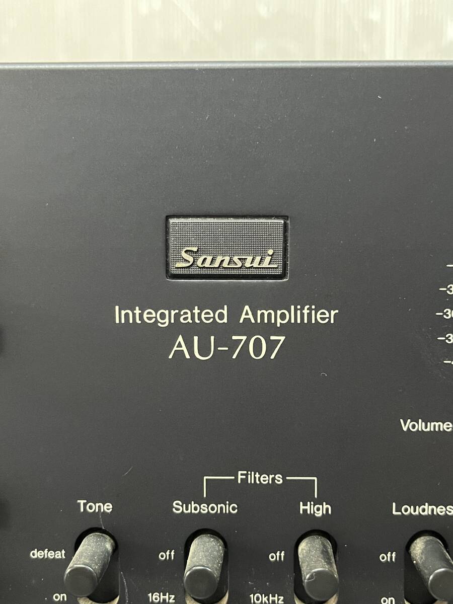 Sansui/サンスイ Integrated Amplifier AU-707 ●1807Y● オーディオ機器 現状品 山水電気株式会社 周辺機器 長期保管品 プリメインアンプの画像3