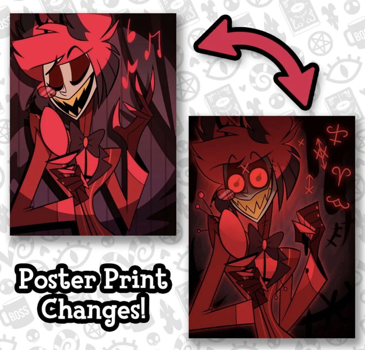 ハズビンホテル HAZBIN HOTEL アラスター ALASTOR レンチキュラーポスター 3D Lenticular Poster 送料無料