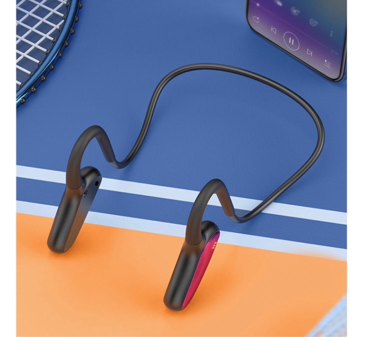イヤホン ワイヤレスイヤホン ヘッドセット ゲーミングヘッドセット 骨伝導　Bluetooth 耳掛け式 M-D8 2台