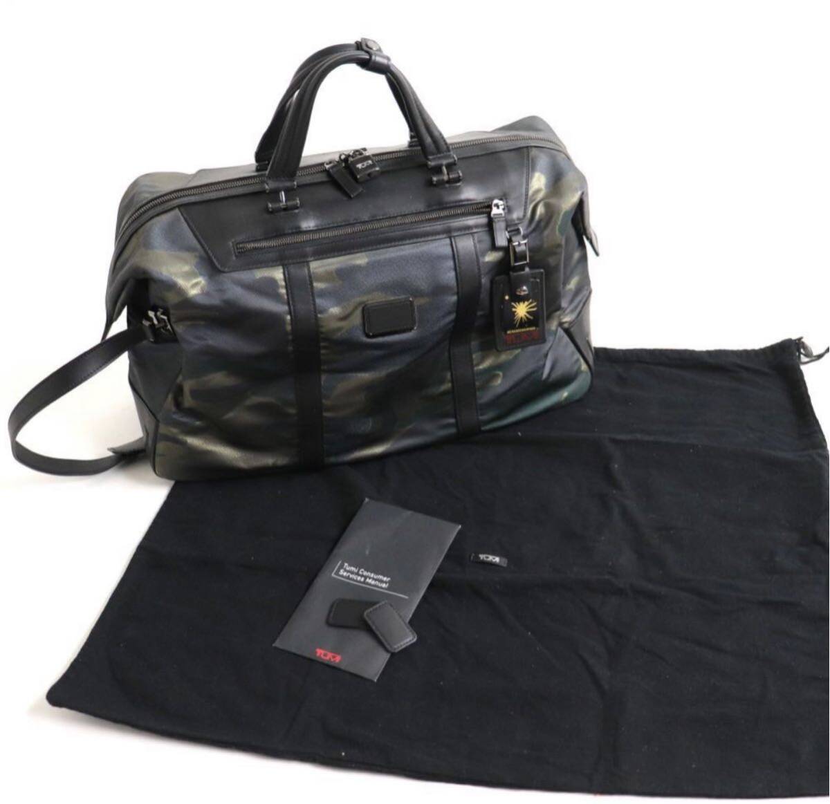  хранение товар Tumi & Mihara Yasuhiro ASTOR 33149BCE запад . тканый камуфляж камуфляж 2WAY сумка "Boston bag" сумка на плечо сумка для хранения * юг столица таблеток имеется супер редкий замечательная вещь 