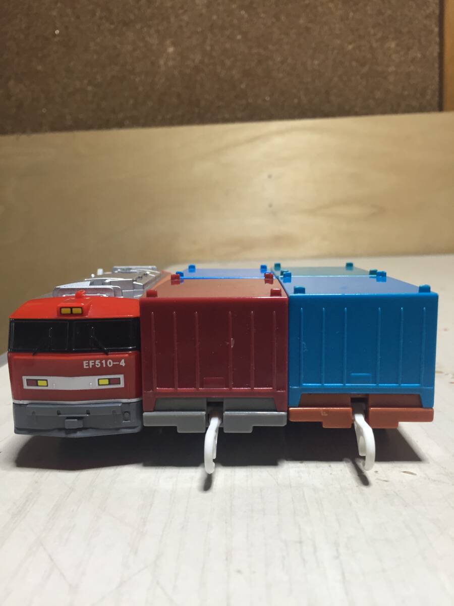  Plarail EF510-4 red Thunder 3 both compilation .Used