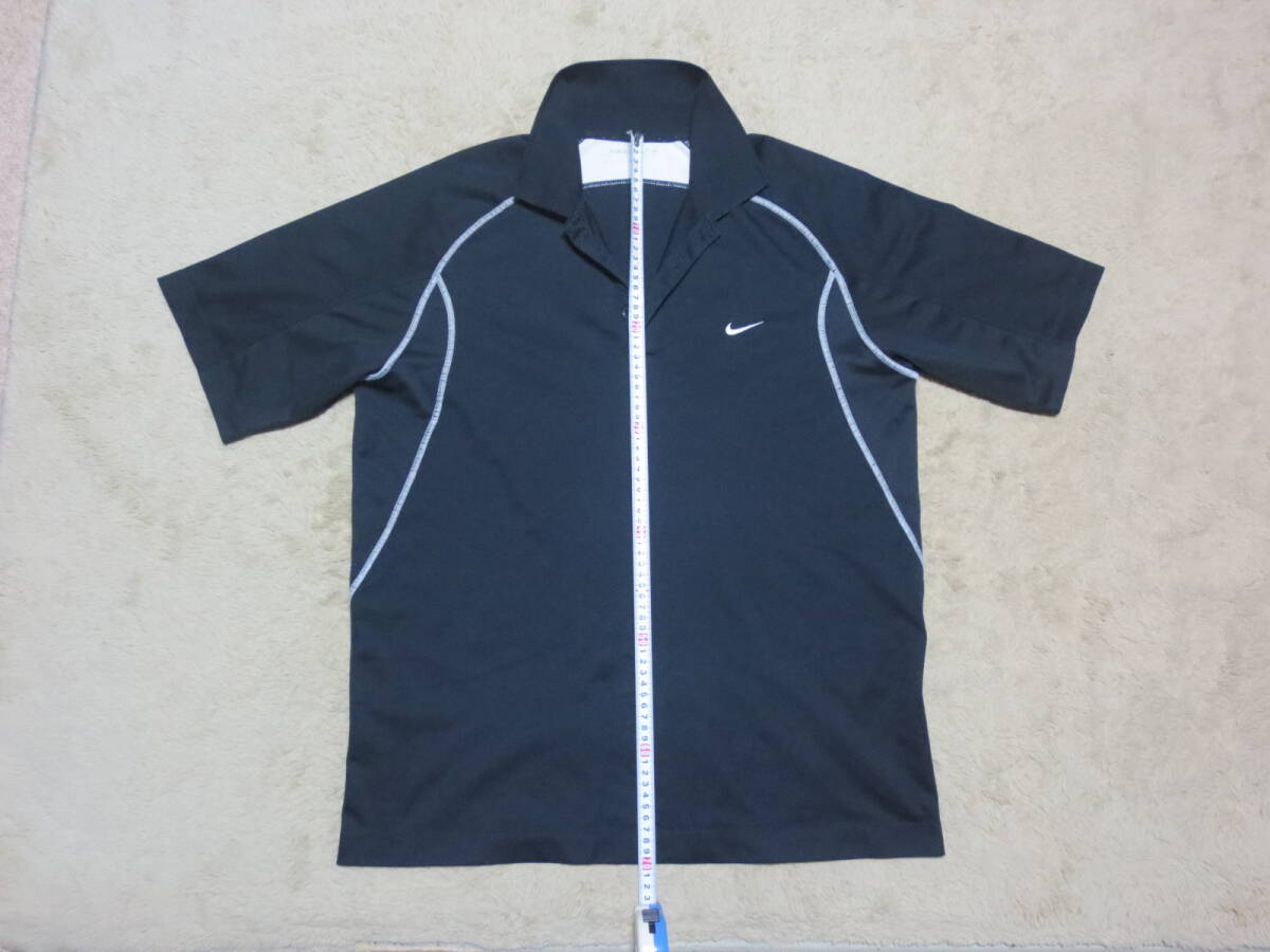 # NIKE GOLF DRI FIT Nike * Logo вышивка * чёрный рубашка-поло XL размер [ стоимость доставки 185 иен ]