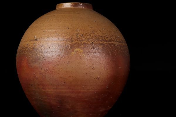 [. luck ] tree .. Akira [ Bizen "hu" pot ] Bizen . "hu" pot Bizen . large "hu" pot Bizen . large "hu" pot Bizen . Daisaku Bizen . Daisaku Bizen Daisaku width 29.5cm also box also cloth attaching guarantee goods tea utensils 