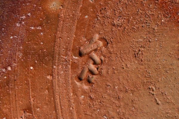 [. luck ] gold -ply have .[ Bizen ear attaching "hu" pot flower go in ] Bizen . large "hu" pot Bizen . ear attaching large "hu" pot Bizen . large "hu" pot Bizen . Daisaku width 33cm. gold -ply element mountain also box attaching guarantee goods tea utensils 