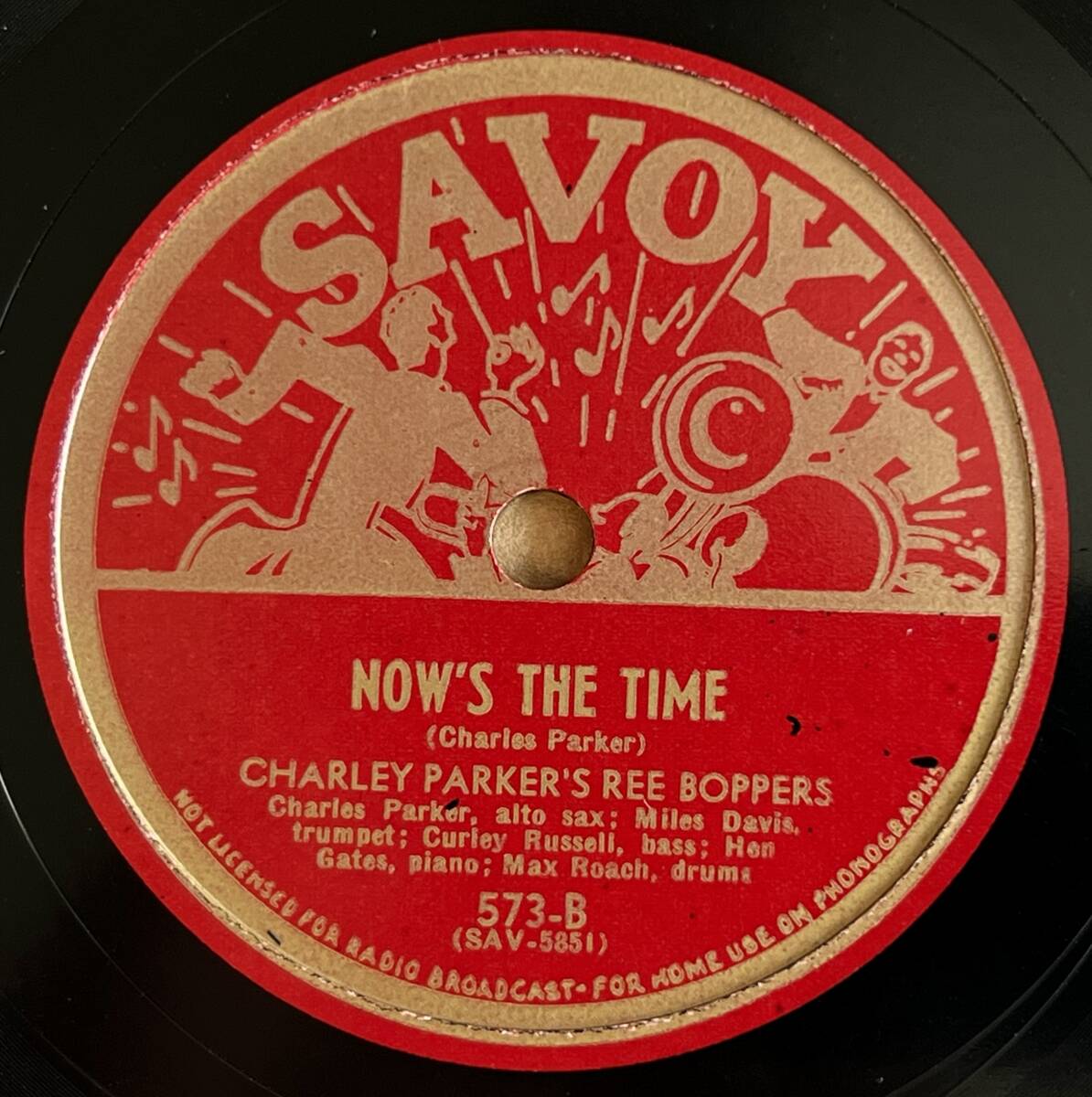 CHARLIE PARKER'S REE BOPPERS SAVOY Billies Bounce/ Now’s the Timeの画像3