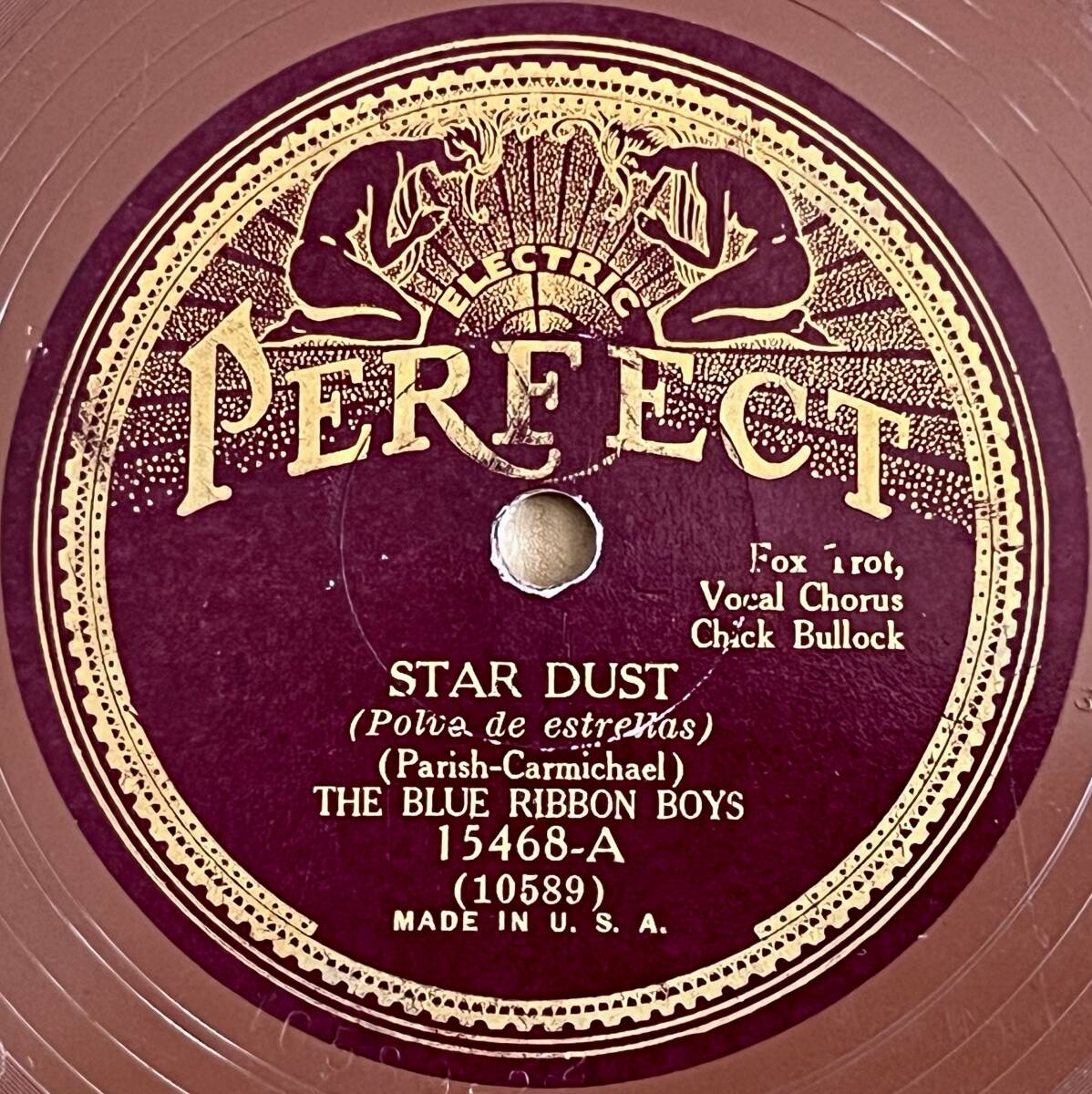 THE BLUE RIBBON BOYS PERFECT Star Dust/ Minnie The Moocher_画像1