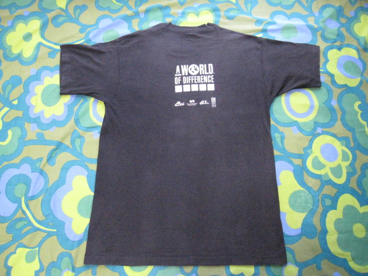 MADE IN USA製 NOTE THE DIFFERENCE 音楽フェス 半袖Tシャツ ブラック サイズXL FRUIT OF THE LOOM アメリカ製 USEDキレイ ロックT バンドT_画像4