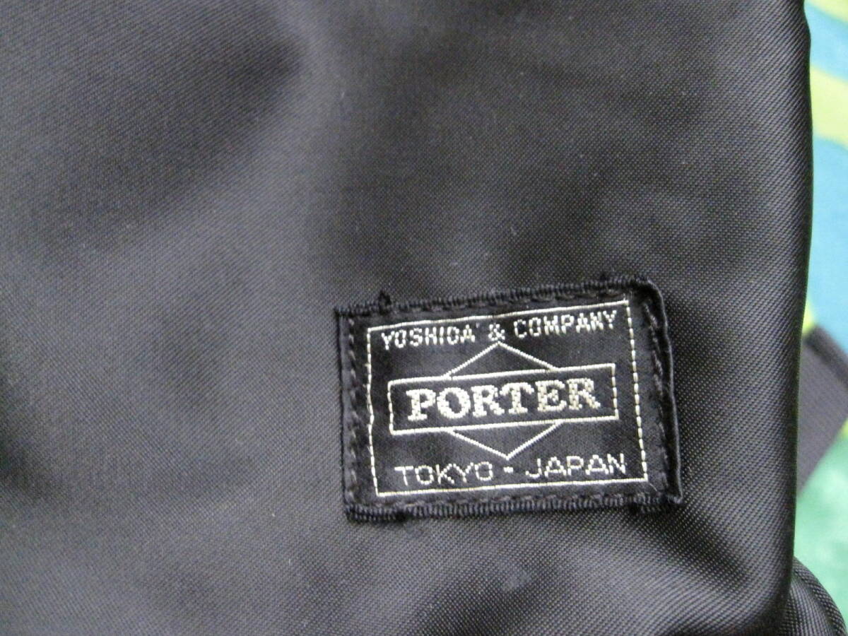 PORTER ポーター タンカー ポーチ付 リュックバッグ 日本製 ブラック 50cm 使用少ないキレイ_画像3