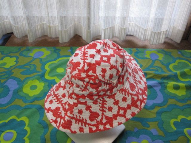 KAVU カブー 帽子 キャップ 実寸55.5cmほど オレンジ系/白 キャンプ アウトドア_画像4