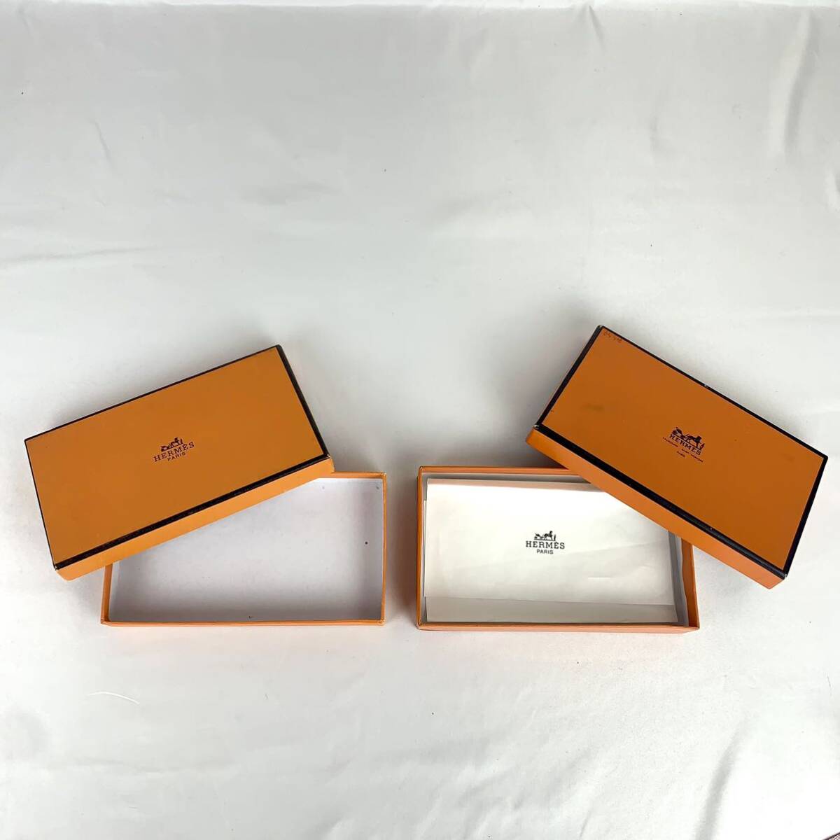 エルメス HERMES 空箱 7個 オレンジ BOX ボックス 空き箱 保存箱 小物 中型_画像8