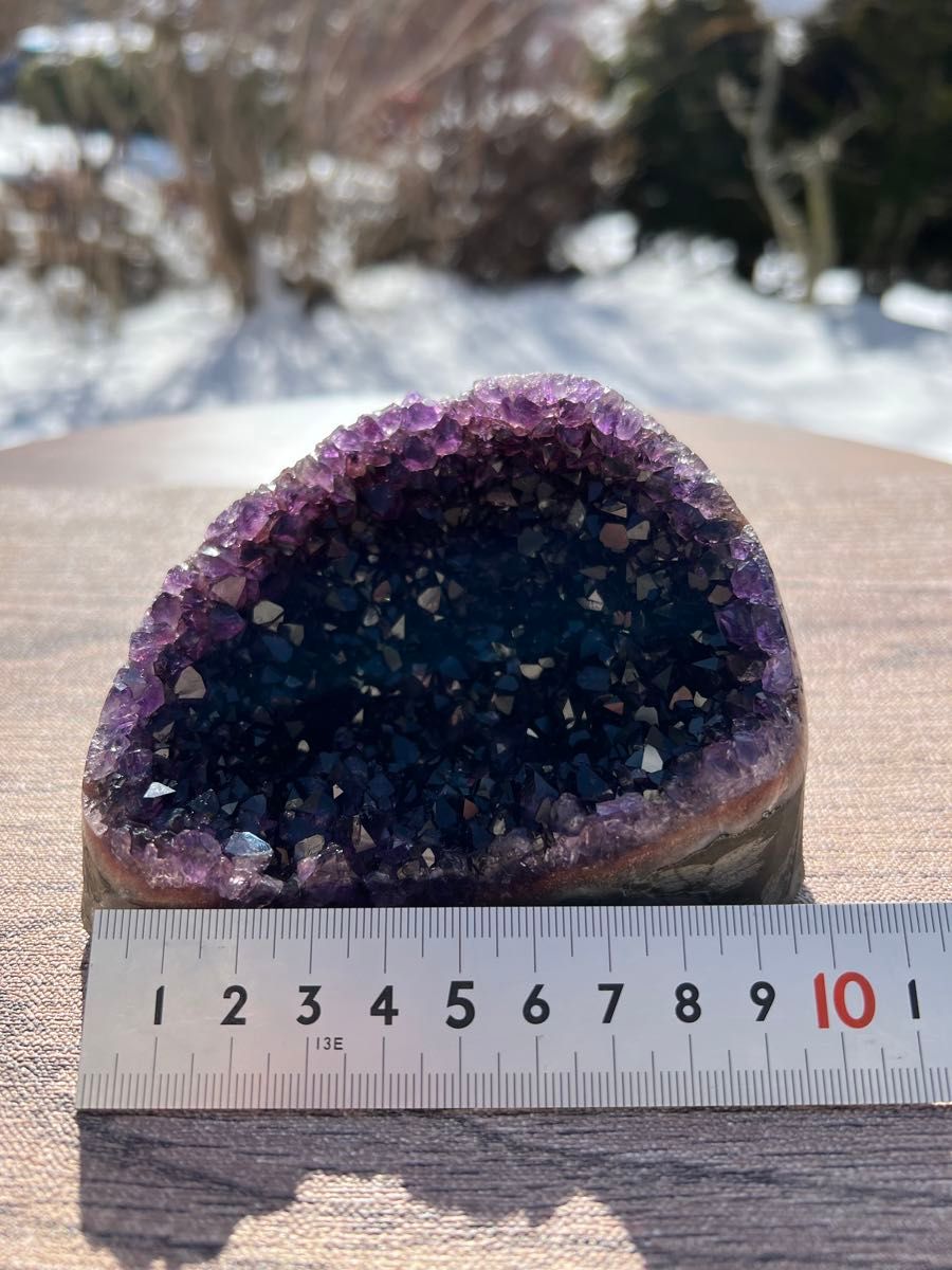 496 高品質アメジストドーム パワーストーン 紫水晶 天然石 置き物