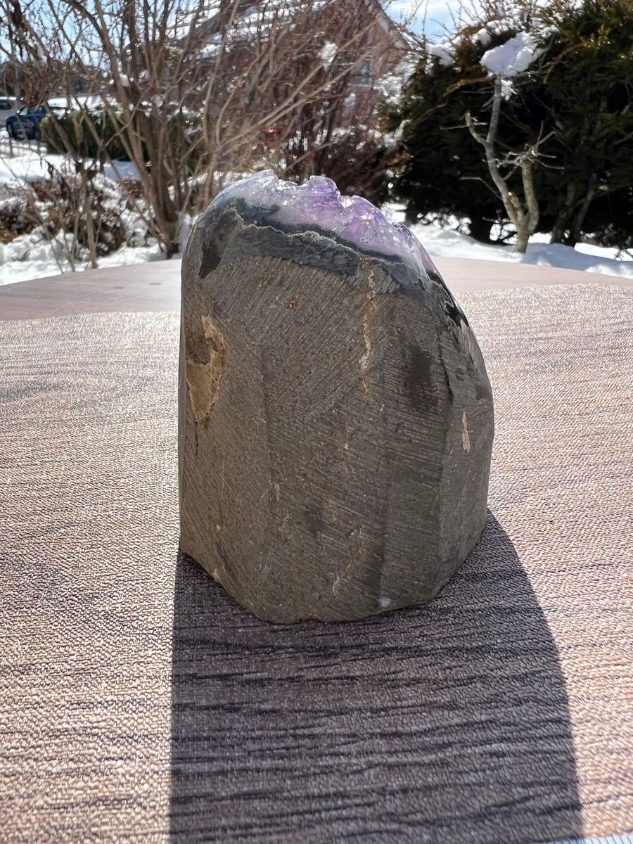 498 高品質アメジストドーム パワーストーン 紫水晶 天然石 置き物
