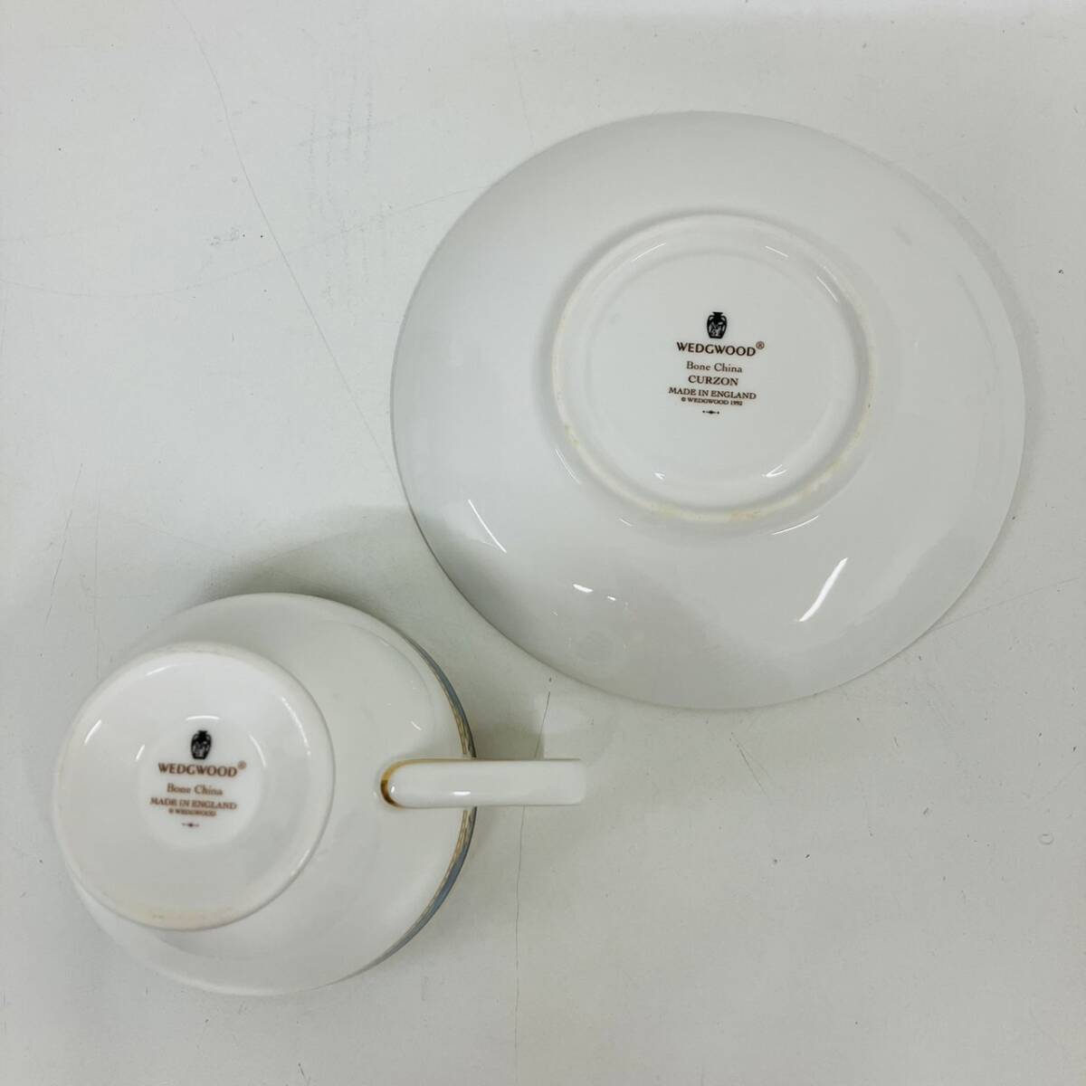 WEDGWOOD　ウェッジウッド　CURZON　カーゾン　CORNUCOPIA　コーヌコピア　カップ＆ソーサー　コーヒーカップ　2客セット　【0308-E】_画像5