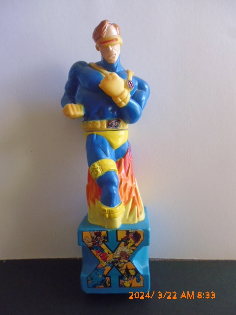 X men Vintage X-Men носорог черный psCyclops Soaky Figure 1994 год пустой пеня для ванн бутылка 