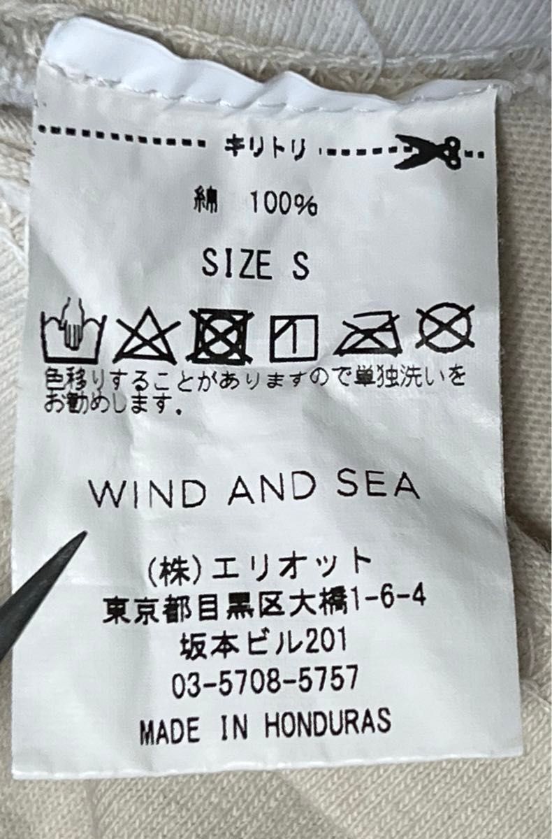 WIND AND SEA/Tシャツ/S/アイボリー/WDS-CS-222