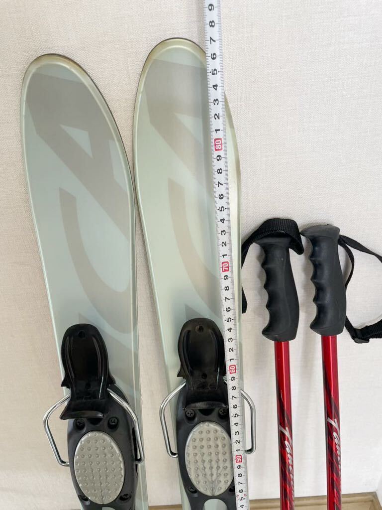 （中古品）NORDICA ショートスキー　長さ約88cm /ブーツ24cm セット_画像2