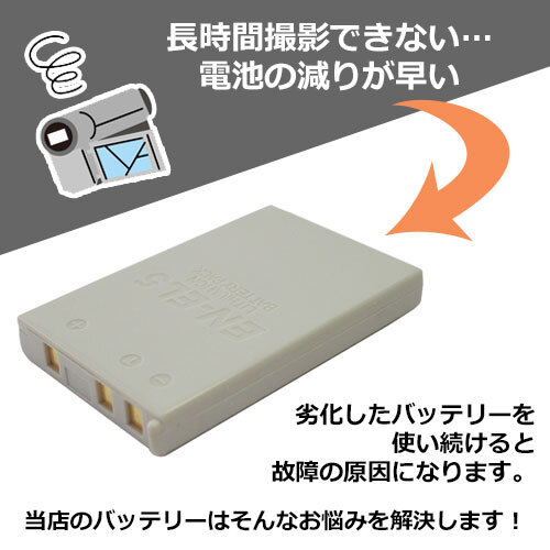 充電器セット ニコン（NIKON） EN-EL5 互換バッテリー＋充電器（USB） コード 00029-07172の画像3