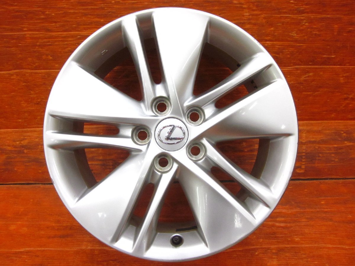 【Y2】レクサス LEXUS HS 純正 17インチ 7.0J +39 PCD114.3 5H 中古品 4本セット ホイールのみ 純正戻し プリウスアルファ流用など☆_画像2