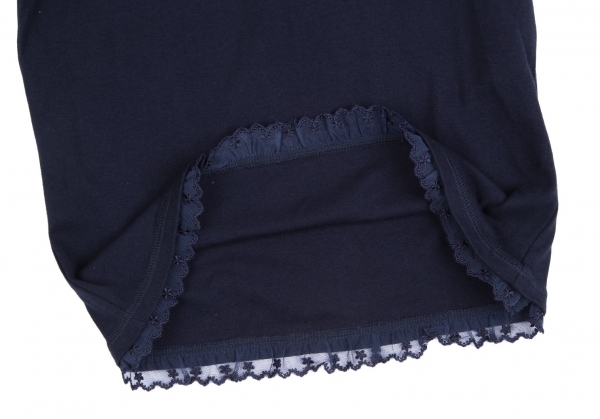  Sunao Kuwahara sunao kuwahara cotton race equipment ornament French sleeve cut and sewn navy blue M