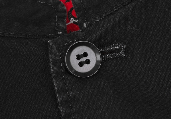ワイズ レッドレーベルY's red Label コットンポイント刺繍スタンドカラージャケット 黒M位_画像5