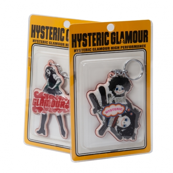 ヒステリックグラマーHYSTERIC GLAMOUR ソフトパッドキーリング2個セット 黒他_画像2