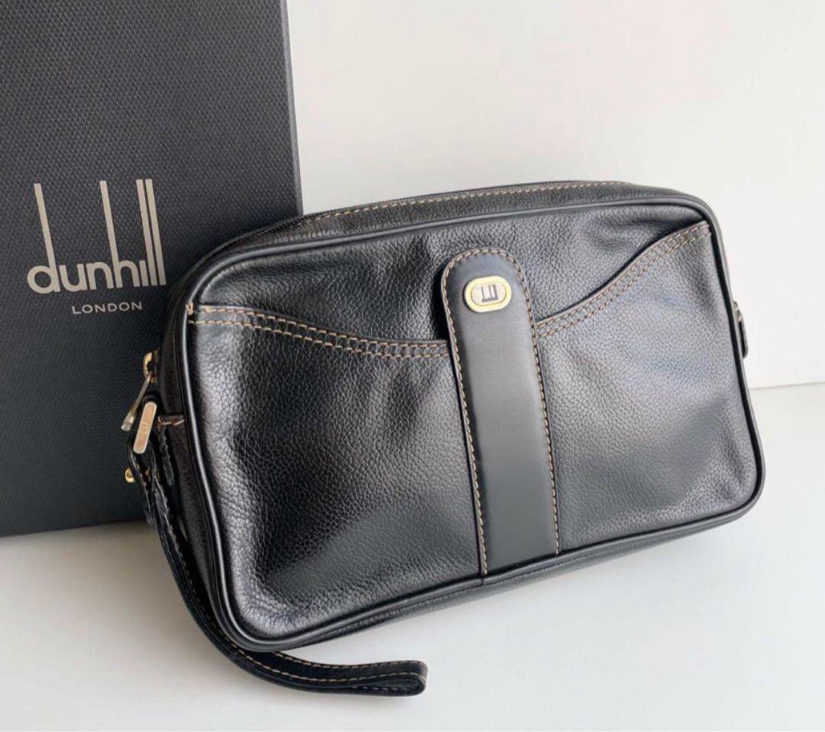 美品 dunhill ダンヒル クラッチバッグ セカンドバッグ フォーマル