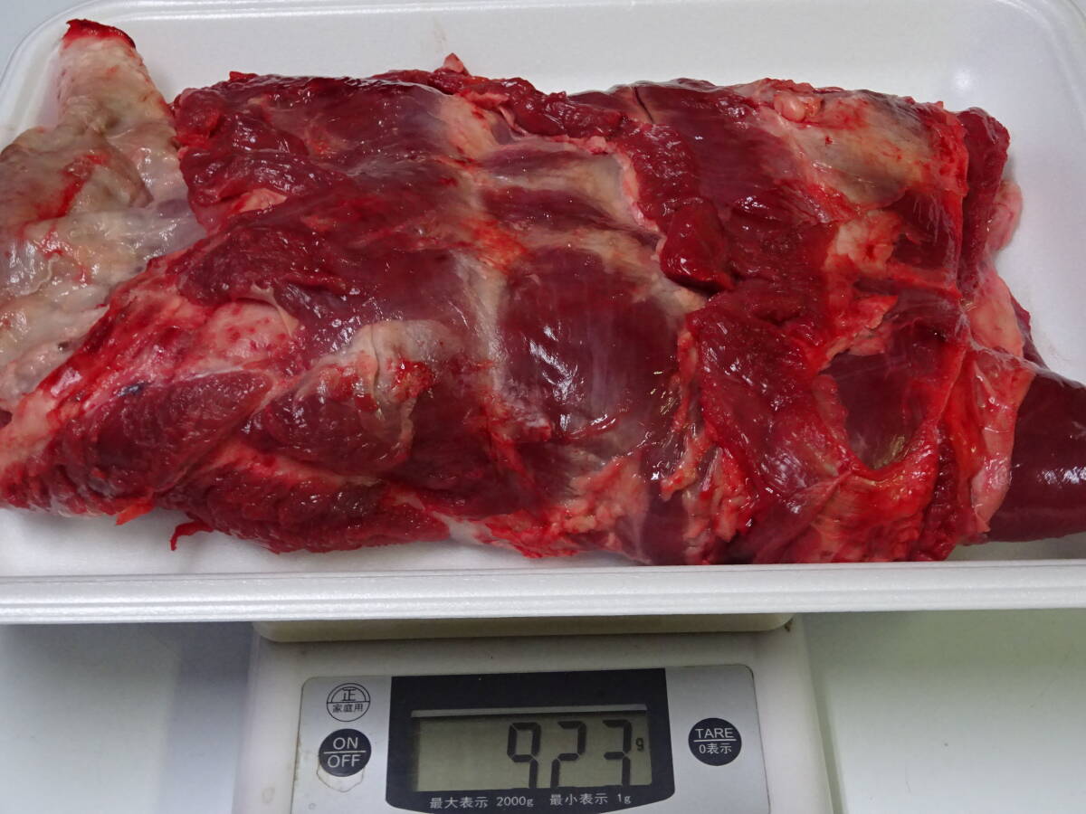 天然鹿肉　捕れたて　バラ肉　その他　９２３ｇ　　同梱可能_画像1