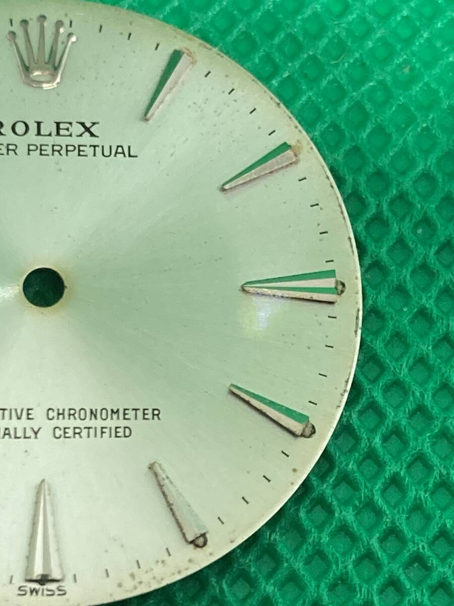 ジャンク ロレックス ROLEX オイスターパーペチュアル SINGER クサビインデックス ドルフィン針 セット 文字盤 1002 5500 トリチウムの画像5