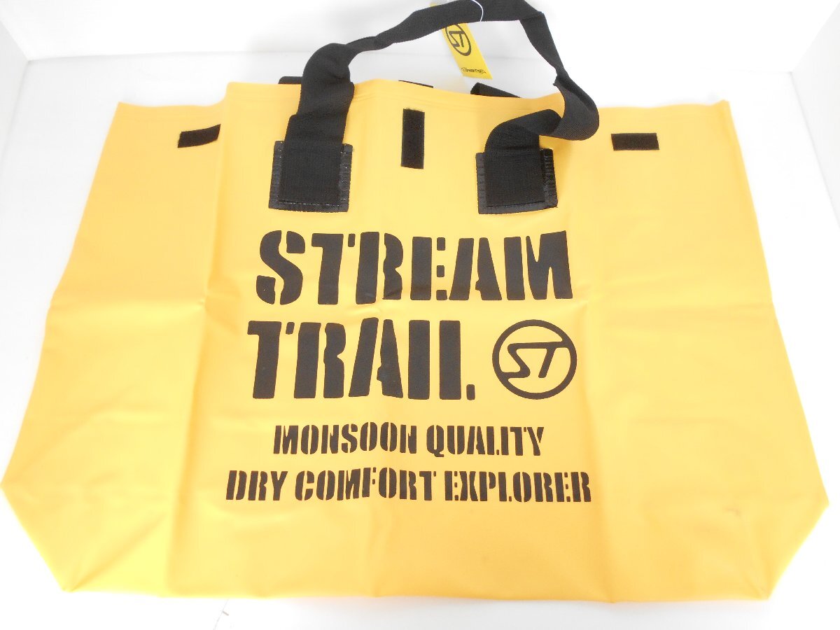 〇未使用 STREAM TRAIL アウトドア用 バッグパック＆キャリー ウェットトート L WET TOTE イエロー ストリームトレイル キャンプ_画像1