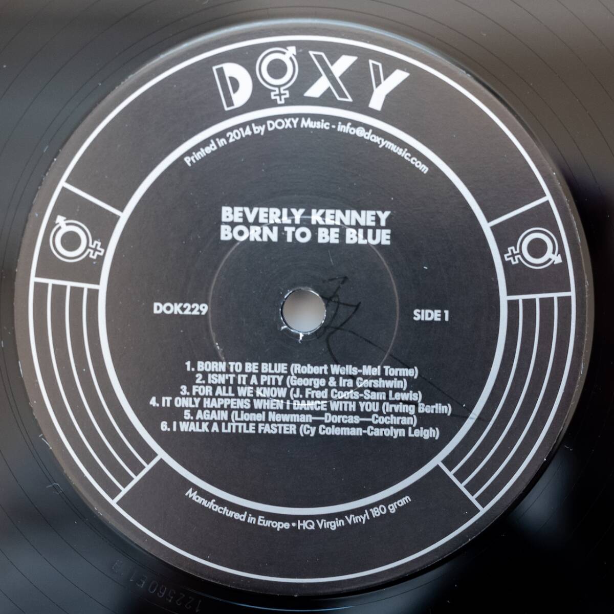 EU盤LP+ボーナスCD BEVERLY KENNEY/ BORN TO BE BLUE DOXY DOK229 / 180G重量盤 / シュリンク / 美品・美盤 / ビヴァリー・ケニーの画像4